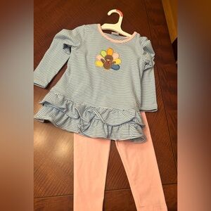 Stitchy Fish Thanksgiving Turkey Outfit-NEVER WORN